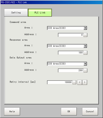 Serial interface - PLC Link setting